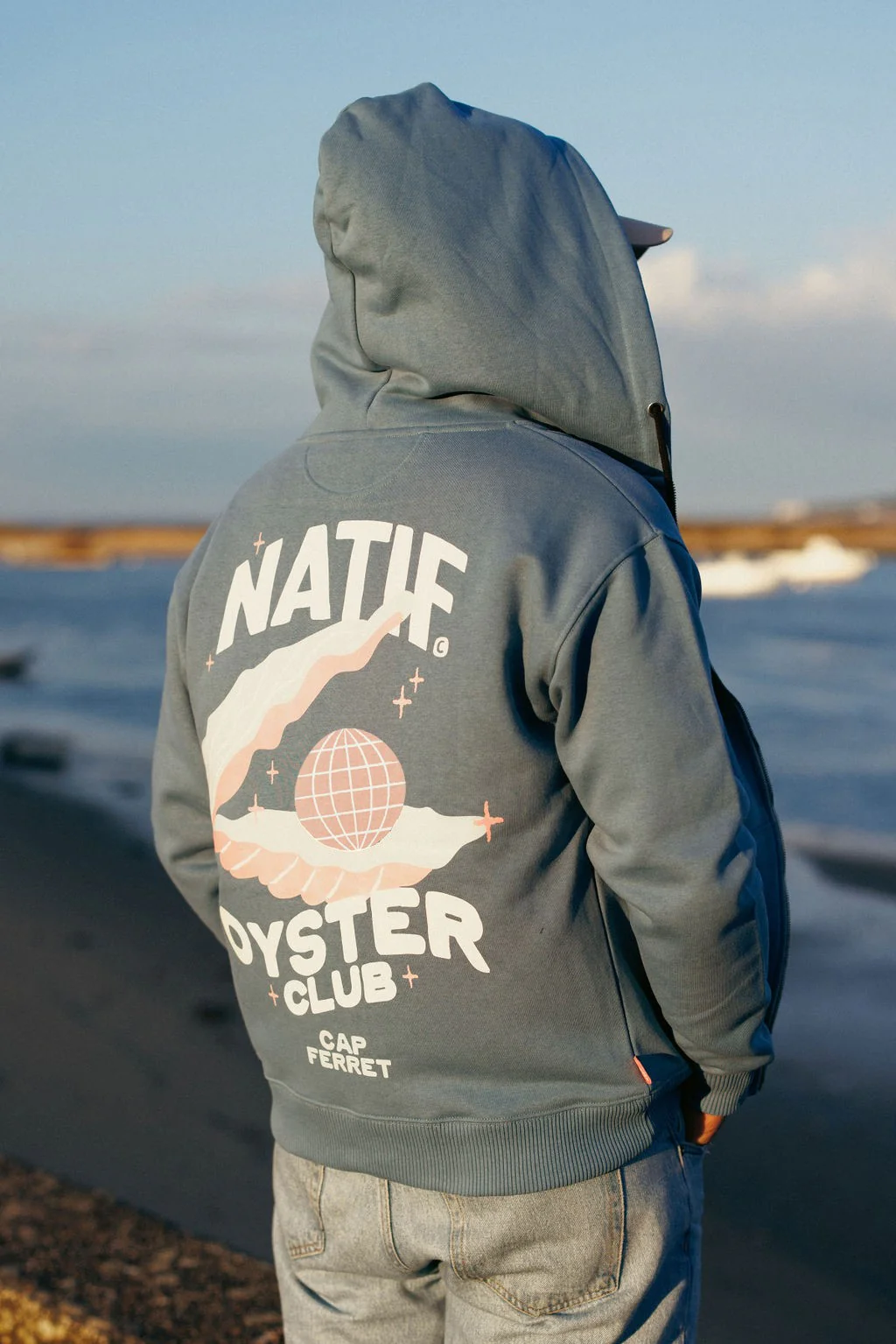 Hoodie Zip Oyster Club